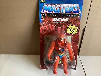 He Man Masters Of The Universe Beast Man Action Figure MOTU New NM Cond . • $25