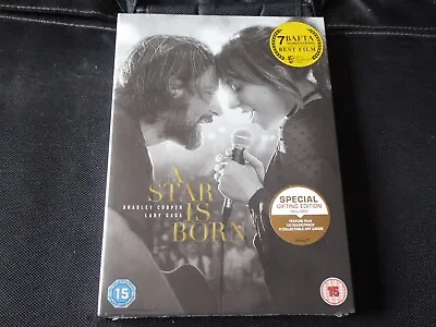 A Star Is Born (NEW SEALED DVD 2019 WITH SOUNDTRACK CD + 4 ART CARDS) LADY GAGA • £4.95