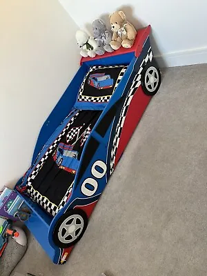 Boys Car Bed With Mattress • £57
