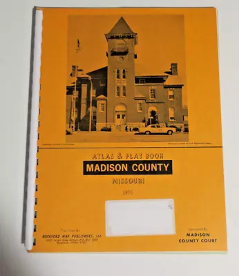 Land Atlas & Plat Book -1976 Madison County Missouri • $14.99