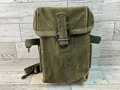 US Army Ammo Mag Magazine Pouch Vietnam Era USMC M1956 Canvas 2 Alice Clips • $20