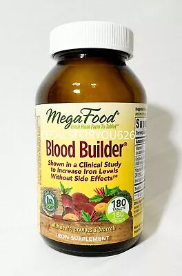 MegaFood Blood Builder 180 Tabs Increases Iron Level Fast Shipping! EXP 01/2025 • $38.60