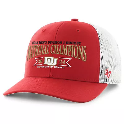 Men's '47  Crimson Denver Pioneers 2024 NCAA Men's Ice Hockey National Champions • $35.99