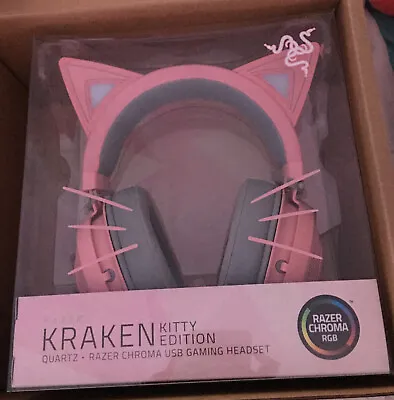 Razer Kraken Kitty Edition USB Gaming Headset Quartz/Pink • $170