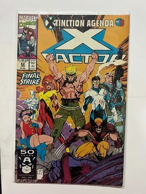 $10 • Buy X-Factor #62 Jan 1991 Marvel Jim Lee Cover X-tinction Agenda Pt 9 Final Strike |