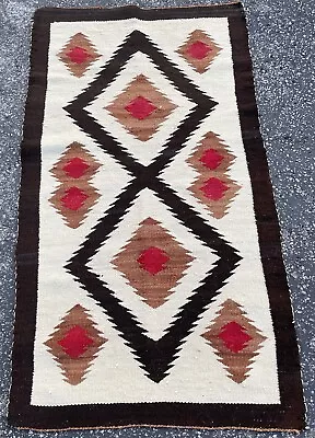 An Attractive Native American Indian Small Navaho Rug  24”x 44” • £442.35