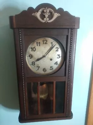 Junghans Oak Wall Regulator Clock Running  • $153.81