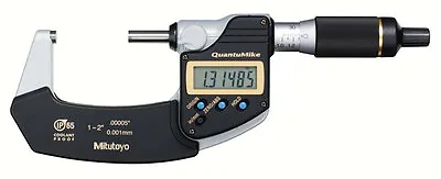 Mitutoyo 293-186-30 QuantuMike Digimatic Micrometer 1-2  Range .00005 /0.001mm • $246