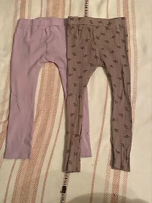 Kate Quinn Toddler Girl Ribbed Leggings 4y • $16