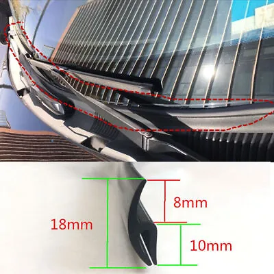 Black Car Seal Under Front Windshield Panel Sealed Trim Moulding Strip Rubber • $9.99