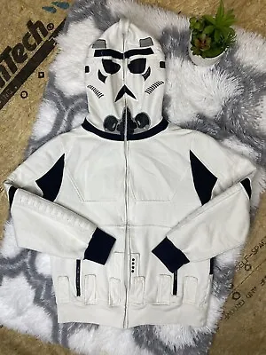 Star Wars Marc Ecko Storm Trooper Hoodie Jacket Black Full Zip Face Men’s Medium • $39.99