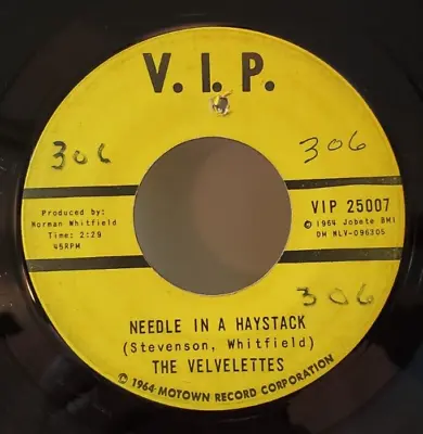 Velvelettes NEEDLE IN A HAYSTACK / SHOULD I TELL HIM (SOUL 45) #25007 PLAYS VG+ • $39.99