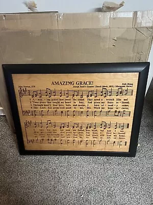 P Graham Dunn Amazing Grace 28 X 35.5 Wood Twotone Carved Wall Mounted Plaque • $39.99