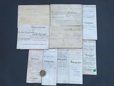 Lot X10 Indentures 1896 - 1920 Victorian Burslem Staffordshire Vellum Hamil Road • $37.89