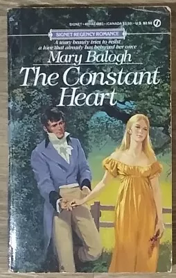 The Constant Heart By Mary Balogh - Signet Regency Romance 1st Printing • $99.99