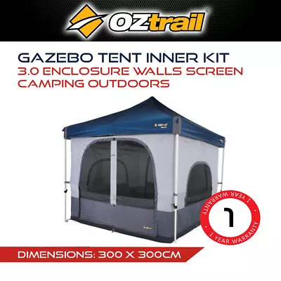$199.90 • Buy OZtrail Gazebo Tent Inner Kit 3.0 Enclosure Walls Screen Camping Outdoors Tents