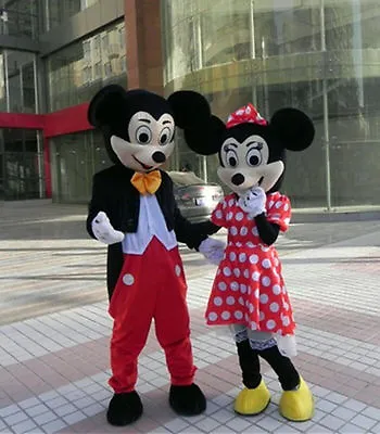 Adult Mickey And Minnie Mouse Mascot Costume Party Clothing Fancy Dress • $214.20