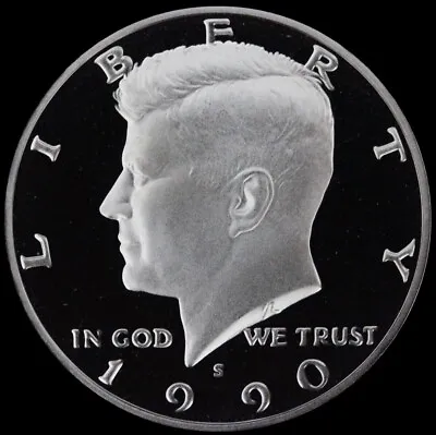 $7.98 • Buy 1990 S Kennedy Half Dollar Gem Deep Cameo Clad PROOF US Mint Coin