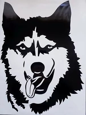 £15.99 • Buy LARGE 23  Akita Husky Dog Head Wolf Car Bonnet Side Sticker Vinyl Decal Wall Art