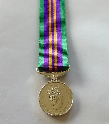 ACSM 2011 Miniature Medal Army Military Accumulated Campaign Service MOD • £9