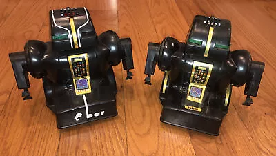 **PARTS REPAIR* VTG  Pair 2 1970s Schaper TOBOR U-Drive-It Robot Toy Battery OP • $39.99