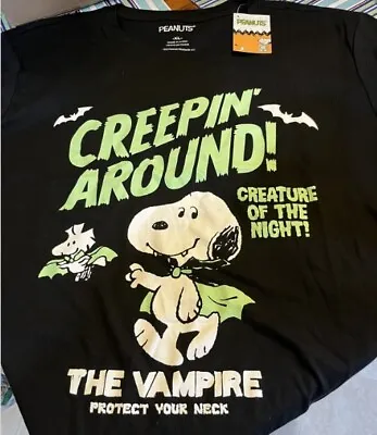 Snoopy Halloween Vampire Graphic T-shirt - Unisex Sizing • $15.99