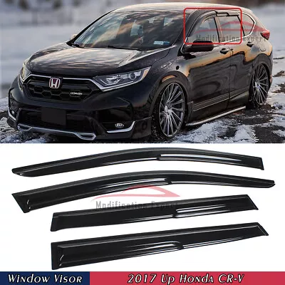 For 2017-2022 Honda CR-V CRV JDM Mugen Style Window Visors Rain Guards Deflector • $34.99