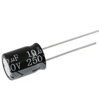 10pcs 250v 10uf 250volt 10mfd 105c Aluminum Electrolytic Capacitor 8×12mm • $3.03