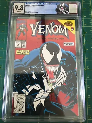 Venom #1 CGC 9.8 NM/MT 1st Solo Title/Series Lethal Protector Custom Label 1993 • $215