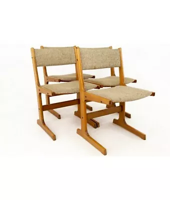 Gangso Mobler Style Mid Century Teak Dining Chairs - Set Of 4 • $1447