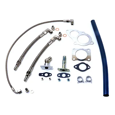 Turbo Install Kit Fit DSM 2G 4G63T Eclipse With Garrett T25 Journal Bearing  • $51.81