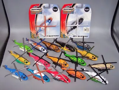 18x  Matchbox  Skybusters Sb-64 Mission Chopper Helicopters Full Collection Mint • $19.95