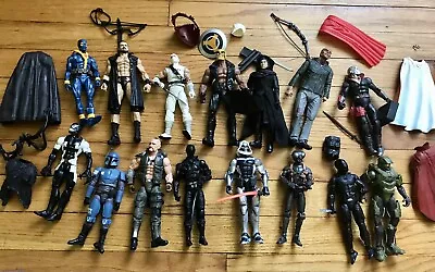 Lot Of Assorted Action Figures + Accessories • $19