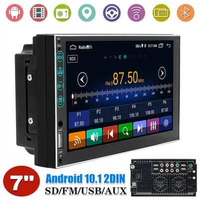 $67.79 • Buy 7  Android 10.1 2DIN Car MP5 Player GPS Navi WIFI Stereo Video Radio USB 2G+16G