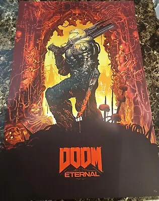 DOOM Eternal Mondo ScreenPrint By Gabz SOLD OUT Edition Of 300 • $149.99