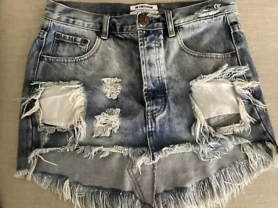 One X  One Teaspoon Mini Denim Skirt Light Blue Size 26 • $25