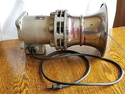 Vintage Sireno Naval Siren Alarms 110 Volt 8  Diameter  • $350