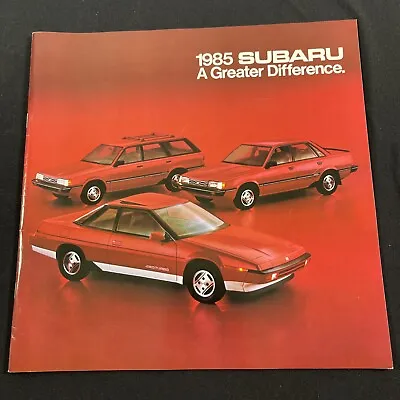 $19.99 • Buy 1985 Subaru BIG Sales Brochure 32-page Catalog Loyale Sedan Brat XT Turbo RX VTG