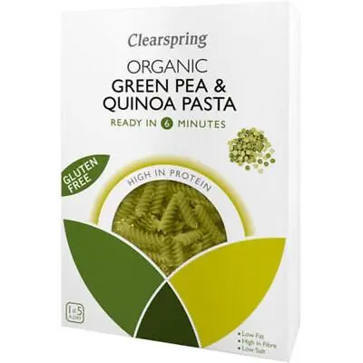 £8.97 • Buy Clearspring Organic Gluten Free Green Pea & Quinoa Fusilli Pasta 250g