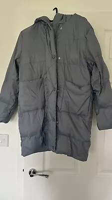 Zara Feather Down Coat Age 11-12 Blue  • £9