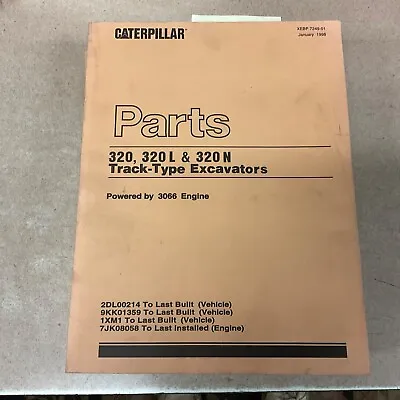 CAT Caterpillar 320/L/N PARTS MANUAL BOOK CATALOG LIST EXCAVATORsn 2DL 9KK 1XM • $59.99