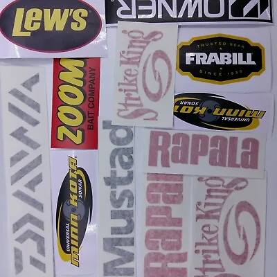 $16.99 • Buy Fishing Decals Wholesale  Lot Of 12 Stickers,