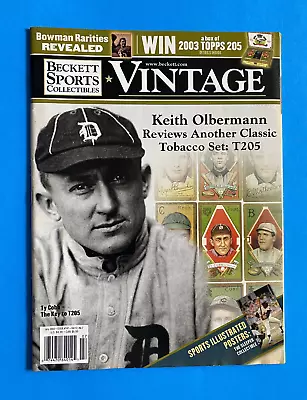 July 2003 Beckett Vintage Collector Price Guide Magazine-Ty Cobb T-205/Olbermann • $6.99