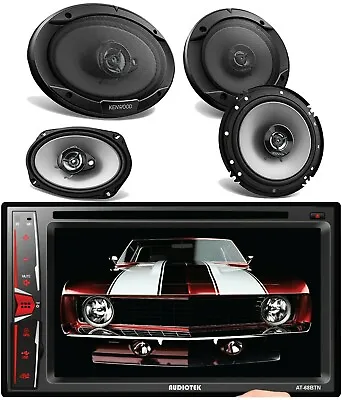 Audiotek 6.2  Touch Screen Car Mirror Link + Kenwood 2x 6 X9  2x 6.5  4 Speakers • $189.99