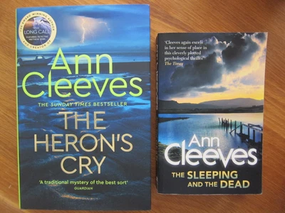 £6 • Buy Ann Cleeves The Heron's Cry & The Sleeping & The Dead