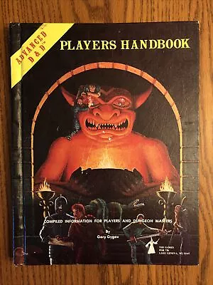 PLAYERS HANDBOOK RARE 1978/1980 6th Print 1st Edition Dungeons & Dragons EXC+! • $225