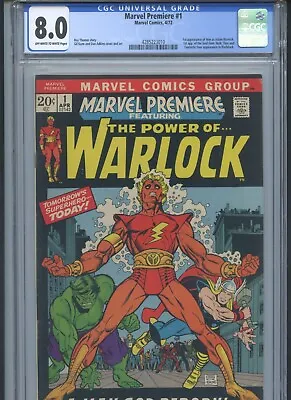 Marvel Premiere #1 1972 CGC 8.0 (1st App Of Adam Warlock)~ • $170