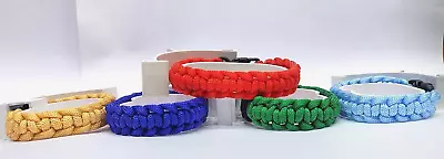 Handmade Military Paracord Survival Bracelet With Buckle ( PACK 5 ) • $35.34