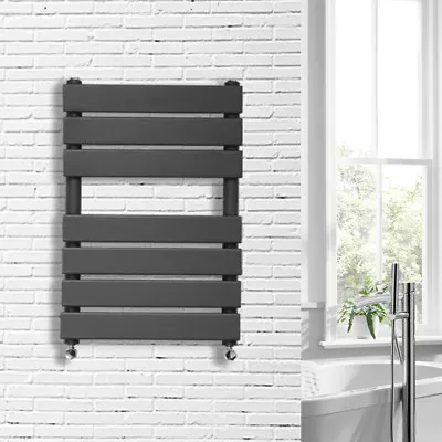 £55.99 • Buy 650x500mm Flat Panel Bathroom Heated Towel Rail Designer Radiator Anthracite