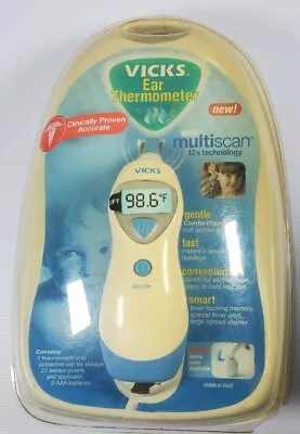 VICKS Multiscan Ear Thermometer With Protective Cap For Storage • $24.99